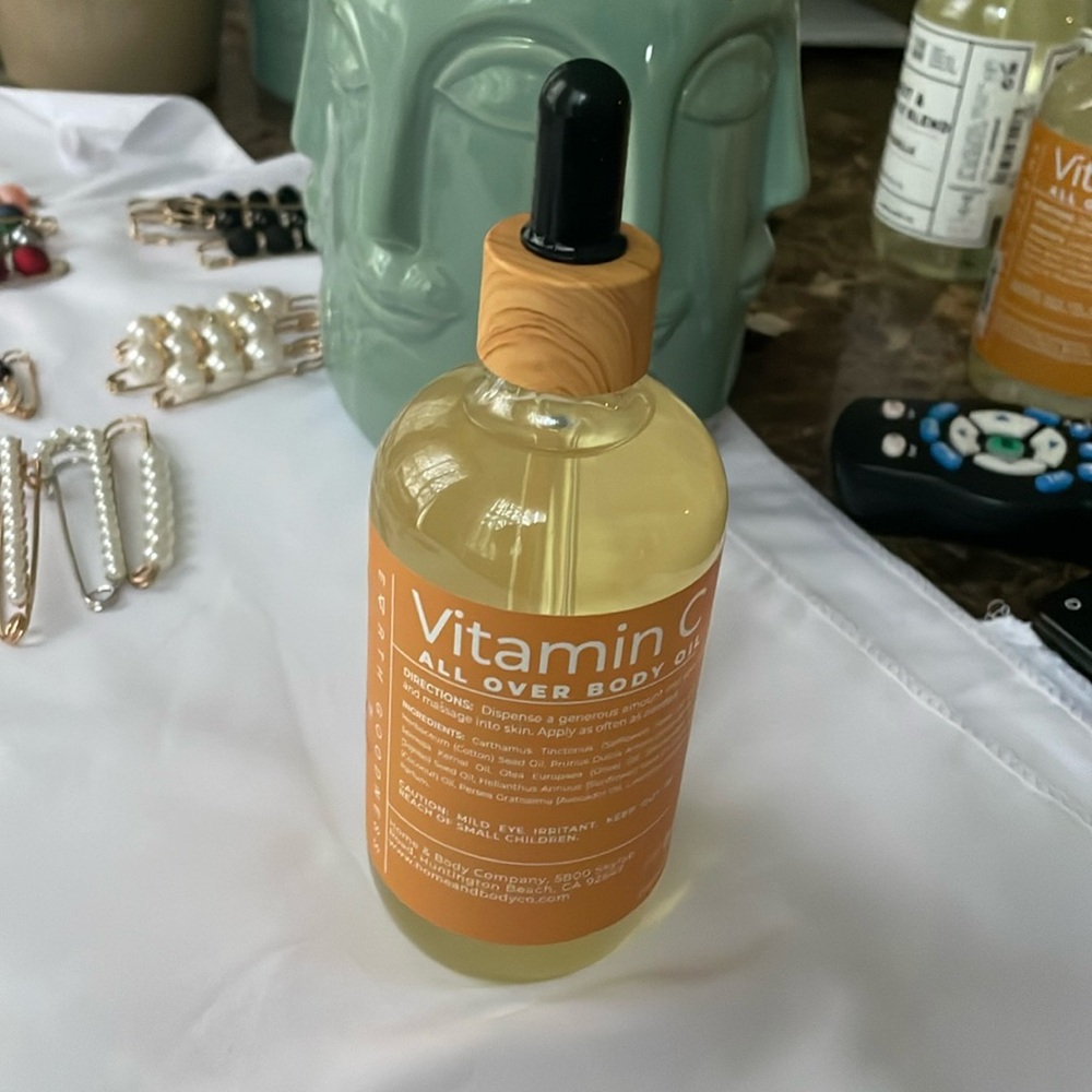 Vitamin C body oil .. all over the body